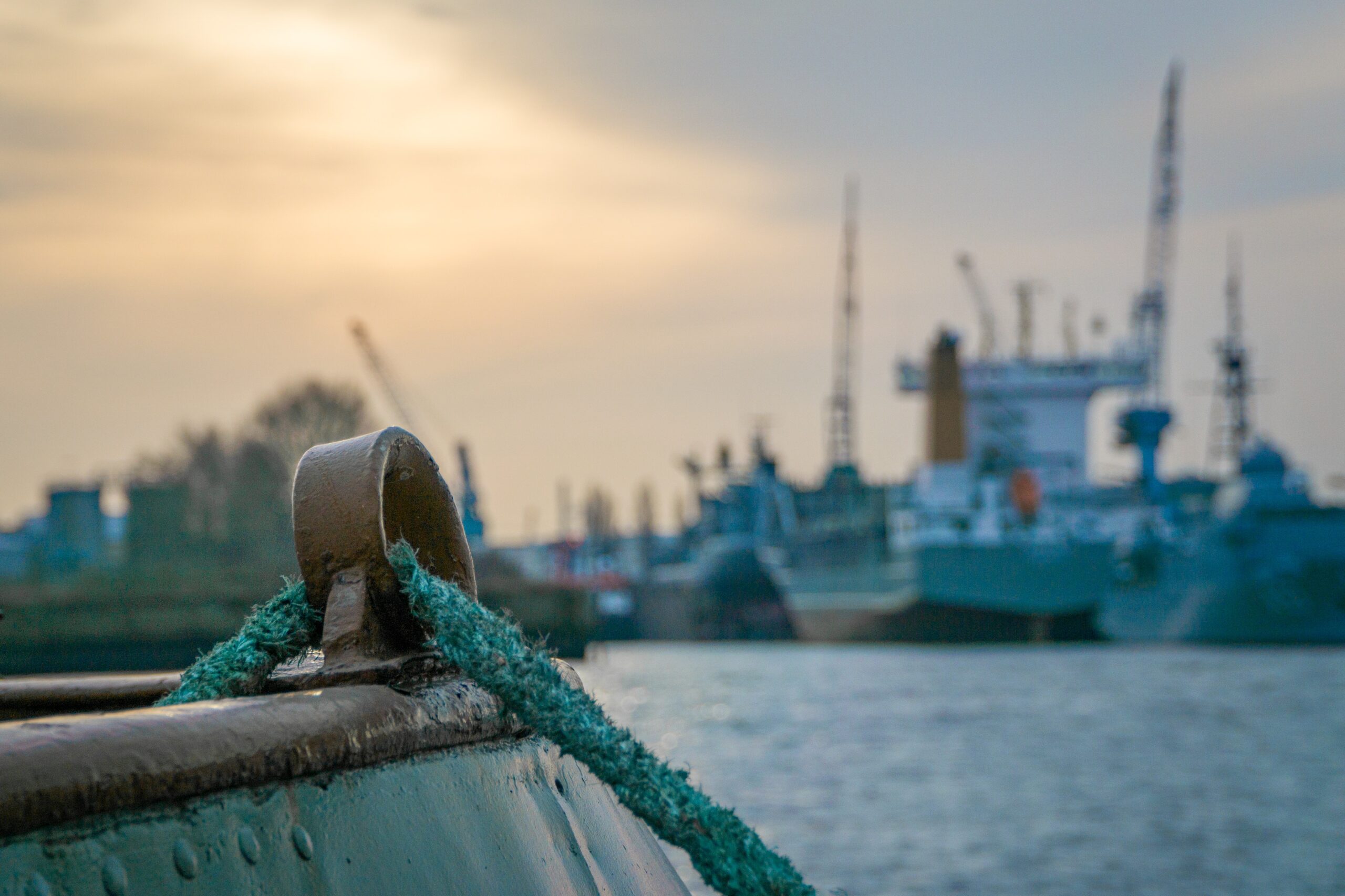 Moored Maersk Vessel